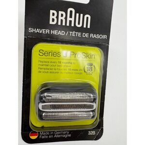 Braun Series 3 ProSkin 32B Shaver Head Replacement Cassette Made in Germany